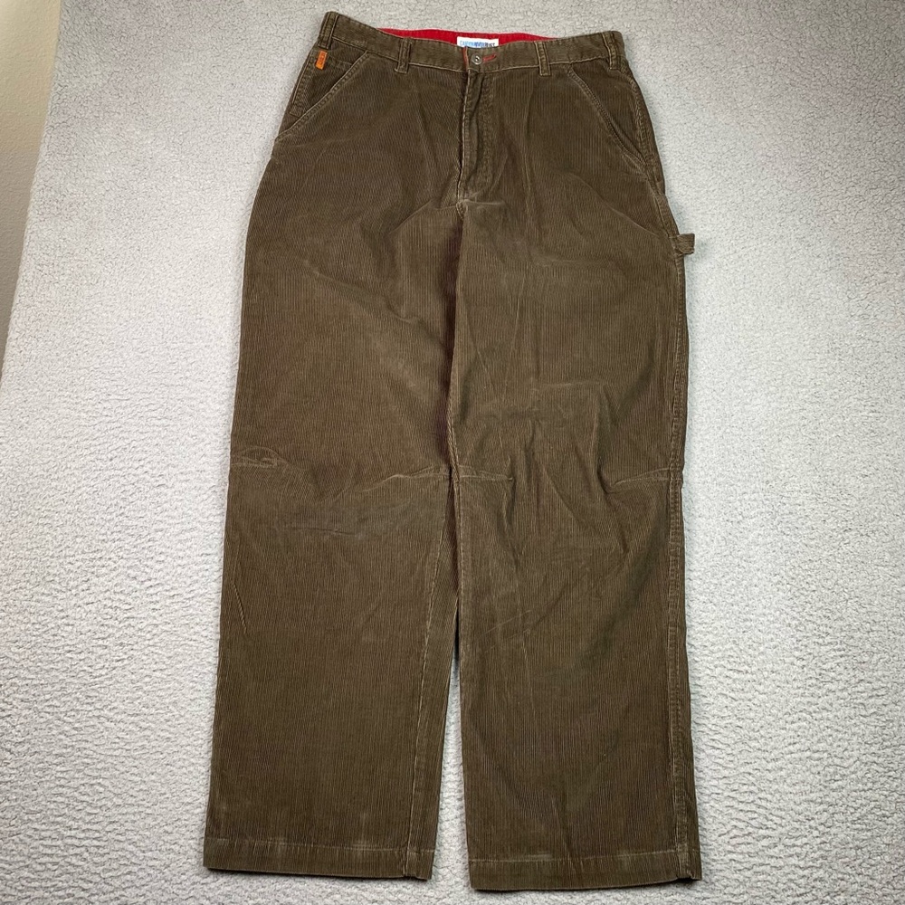 VTG Baggy Corduroy Pants Men's Size 34 x 31 Brown Canyon River Blues Y2K Skate
